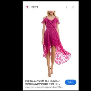 BCX Women’s Off-the-Shoulder Ruffled Asymmetrical Dress